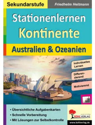 Obrázok produktu pre Stationenlernen Kontinente / Australien & Ozeanien