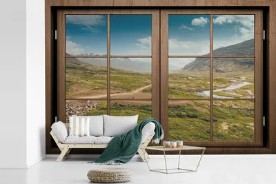Produktbild von MuchoWow® Fototapete für Wohnzimmer oder Schlafzimmer Wandtapete Vinyl Motivtapete Ausblick - Natur - Landschaft - 420x280 cm - Zimmer für Kinder