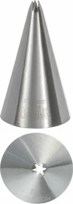 Image de Birkmann Douille étoilée #10, douille à douille, douille à garnir, accessoire de pâtisserie, acier inoxydable, Ø 0.2 cm, 411159
