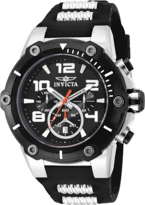 Obrázok produktu pre Invicta Speedway 17202 Pánske Hodinky - Quartz Hnutie - Nerezová Oceľ s Čiernym Ciferníkom - 51 mm