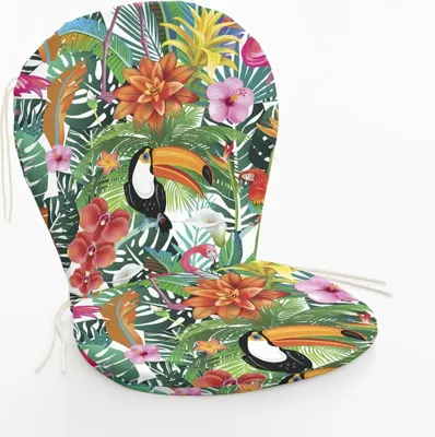 Obrázok produktu pre Vankúš na stoličku Belum 0120-397 48 x 5 x 90 cm Tucán