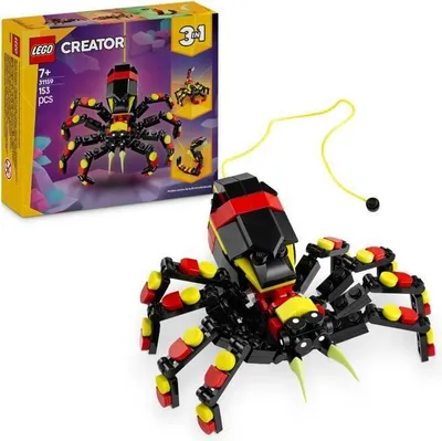 Produktbild von LEGO Creator 3-in-1 Wilde Tiere: Überraschende Spinne, Skorpion, Schlange, Bauspielzeug ab 7 Jahren