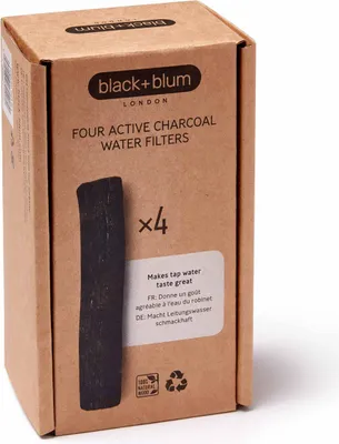 Produktbild von black+blum - Aktivkohle Wasserfilter 4 Stück