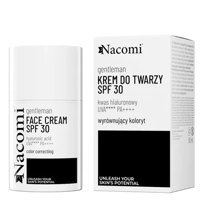 Immagine prodotto di Nacomi Gentleman Crema viso idratante SPF30 per uniformare il tono della pelle, 50ml