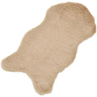 Produktbild von Kleines kurzflor Deko-Fell als Fell-Imitat in 50 x 25 cm beige