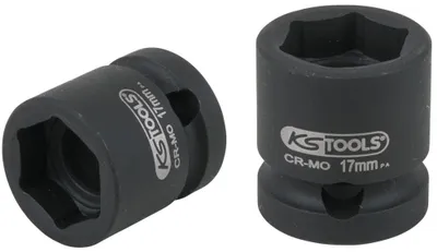 Image de Clé à chocs 1/2", 6 pans, extra-courte, 17 mm - KSTOOLS - 515.0064-E