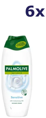 Produktbild von 6x Palmolive Douchegel - Naturals Sensitive 500ml