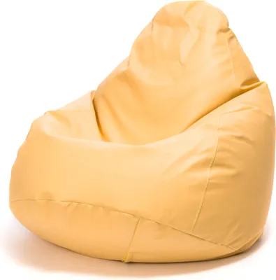 Obrázek produktu pro Ecopuf Fuzzy, sedací vak, sedací vak z umìlé kùže, 80x110, Kanárkovì žlutá E3, 80x110