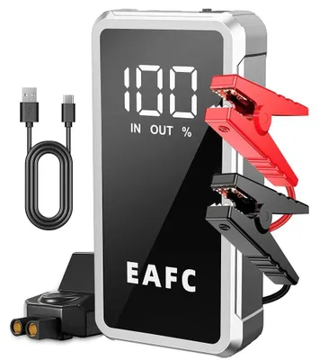 Image de Démarreur de voiture, batterie externe portable, éclairage de secours, 4000 A