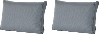 Produktbild von Madison - Lounge-Rückenkissen Rib grau - ca. 40x60 cm - 2er-Set