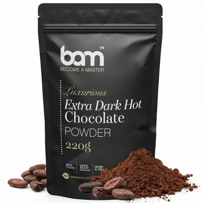Produktbild von BAM Extra Dunkle Heiße Schokolade - Trinkschokolade - heiße Schokolade - 220 g