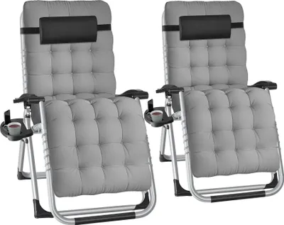 Produktbild von tectake® Sonnenliege Cloud klappbar 84 x 168 x 82,5 cm, mit Ablagetisch