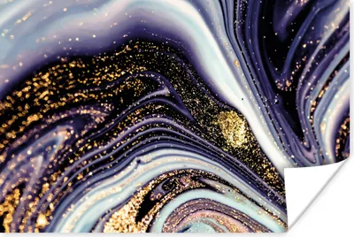 Produktbild von MuchoWow® Poster Marmor - Lila - Luxus - Marmoroptik - Glitzer 120x80 cm - Bilder