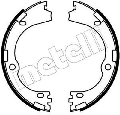 Produktbild von METELLI 53-0752 Handbremsbeläge für HYUNDAI Tucson (TL, TLE) Handbremse 190,0mm