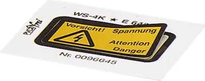 Produktbild von Phoenix Contact Warnschild WS-2K 1004513