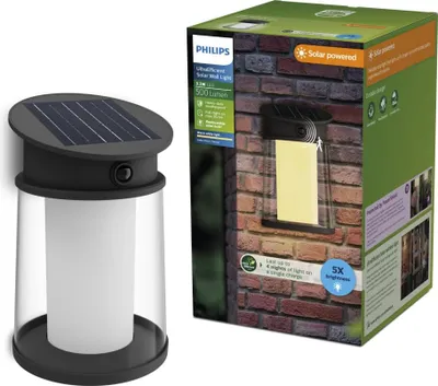 Produktbild von Philips Solar-Wandleuchte Juda 37,5 x 23,5 x 23,5 cm warmweiß