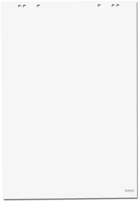 Immagine prodotto di Herlitz 10834133 Flipchartblock 68x99 20 Blatt blanko 5 Stück
