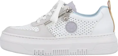 Produktbild von Rieker Damen Sneaker Plateausohle Halbschuhe M1905, Größe:38 EU, Farbe:Weiß
