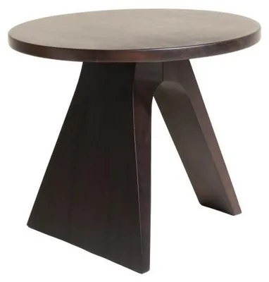Productafbeelding van Pomax Oblo bijzettafel, bruin, Ø 55 x H 46 cm