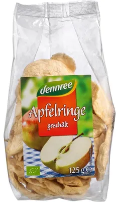 Produktbild von Apfelringe - geschält & getrocknet 125g
