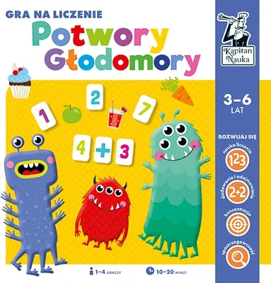 Zdjęcie produktu dla Gra na liczenie. Potwory głodomory