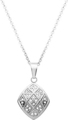 Produktbild von Unique Edelstahlanhänger mit Zirkonia inkl. Kette N5058