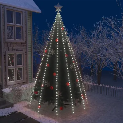 Produktbild von vidaXL Weihnachtsbaum-Beleuchtung 500 LEDs Kaltwei? 500 cm