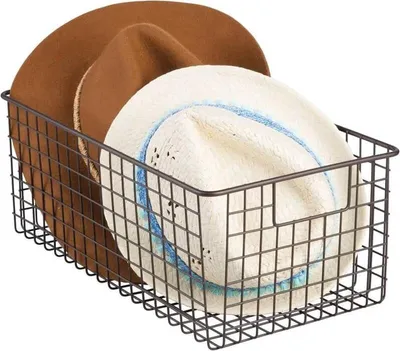Produktbild von Schuhbox Drahtkorb bronze Schuhaufbewahrung Schuhregal Metallkorb Box mDesign