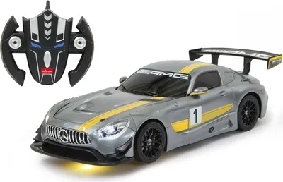 Image de Mercedes-Benz AMG GT3 1:14 grau 2,4GHz transformable