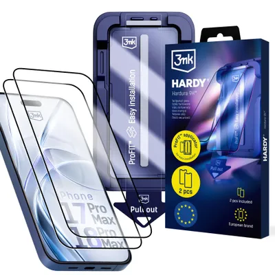 Produktbild von H Hardy 2 Stück Schutzglas für iPhone 18 Pro Max/17 Pro Max, Display Schutz Folie Echt Glas Panzerglas 9H