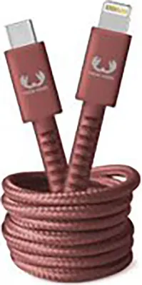 Image de Câble Fabriq USB C / Lightning 3A 2m PD 60W Safari Red Fresh'n Rebel