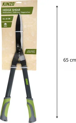 Produktbild von Kinzo Heckenschere 65 cm - Gartenschere mit Antihaftbeschichtung