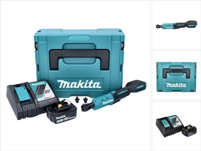 Produktbild von Makita DWR 180 RF1J Akku Ratschenschrauber 18 V 47,5 Nm 1/4" 3/8" + 1x Akku 3,0 Ah + Ladegerät + Makpac