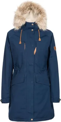 Image de Trespass Femme Parka Faithful imperméable, avec capuche TP4818 (XL) (Bleu marine)
