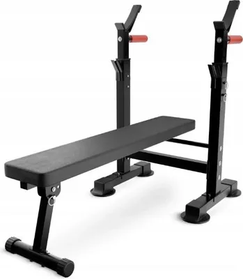 Immagine prodotto di 4FIZJO Panca pesi con supporto per bilanciere PRO+