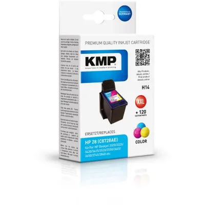 Produktbild von KMP H14 Tintenpatrone color kompatibel mit HP C 8728 AE