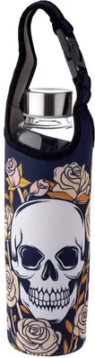 Produktbild von Trinkflasche Wasserflasche Skulls & Roses 500 ml Totenkopf Flasche skull bottle