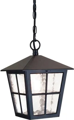 Produktbild von Elstead Canterbury Außen-Hängeleuchte E27 30cm Schwarz IP43