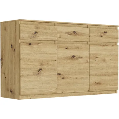 Produktbild von Framire Kommode - Eiche Artisan - 120 x 40 x 98 cm - Modern S-3