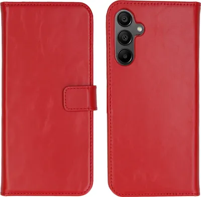 Produktbild von Selencia Echtleder Klapphülle Samsung Galaxy A15 (5G/4G) - Rot