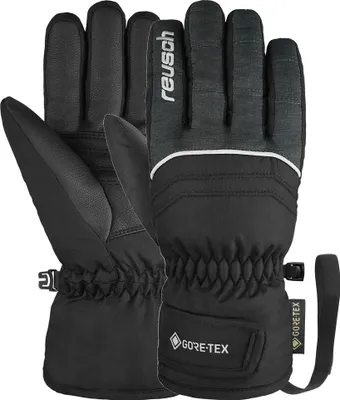 Produktbild von Reusch Fingerhandschuhe Teddy GORE-TEX mit wasserdichter Funktionsmembran 7721 black/black melange 6