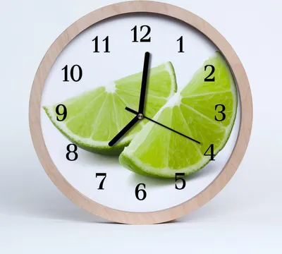 Produktbild von Holzuhr 20fi cm wanduhr - Limette