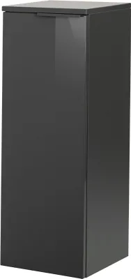 Produktbild von FACKELMANN Midischrank LUNA / hochwertiger Badschrank mit Soft-Close / Maße (B x H x T): ca. 30,5 x 83 x 32 cm / Schrank fürs Bad mit 1 Tür / Türanschlag frei wählbar / Korpus & Front: Schwarz