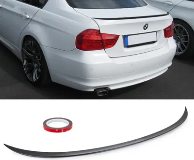 Produktbild von LACKIERT Heckspoiler Kofferraum Glanz Schwarz passt für BMW E90 Limousine 05-11