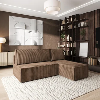 Produktbild von Masseno Ecksofa BRISO T mit Schlaffunktion L-Form, Sofa mit Bettkasten, Wohnzimmersofa, Couch, Soffa, Bettsofa, Couchgarnitur- Beige, TILIA 17