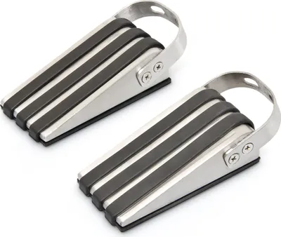 Produktbild von relaxdays Türstopper Edelstahl 2er Set gummiert