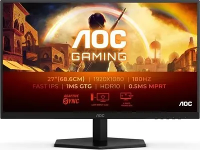 Produktbild von Gaming Monitor AOC 27G42E, 27 Zoll, FHD, 180Hz, Fast IPS, 0.5ms, Höhenverstellbar