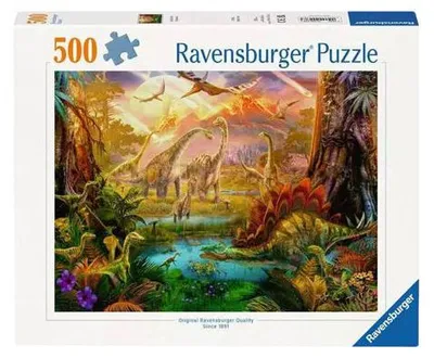Image de Puzzle Ravensburger Terre des Dinosaures, 500pcs.