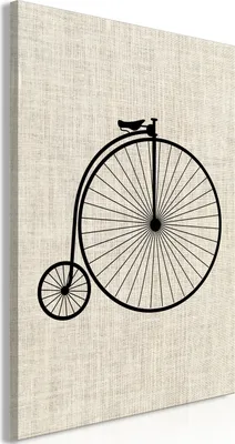 Produktbild von Vlies Leinwandbild - Vintage Bicycle (1 Part) Vertical 20x30 cm Städte i-C-0158-b-a
