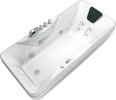 Produktbild von Whirlpool Vollausstattung Pool Badewanne Wanne W49H-TH-PR-SC 170x80cm mit Heizung, aktive Schlauch-Reinigung